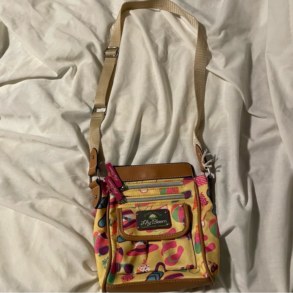 Lily Bloom Colorful Patterned Crossbody Bag Whimsy Summer Pattern